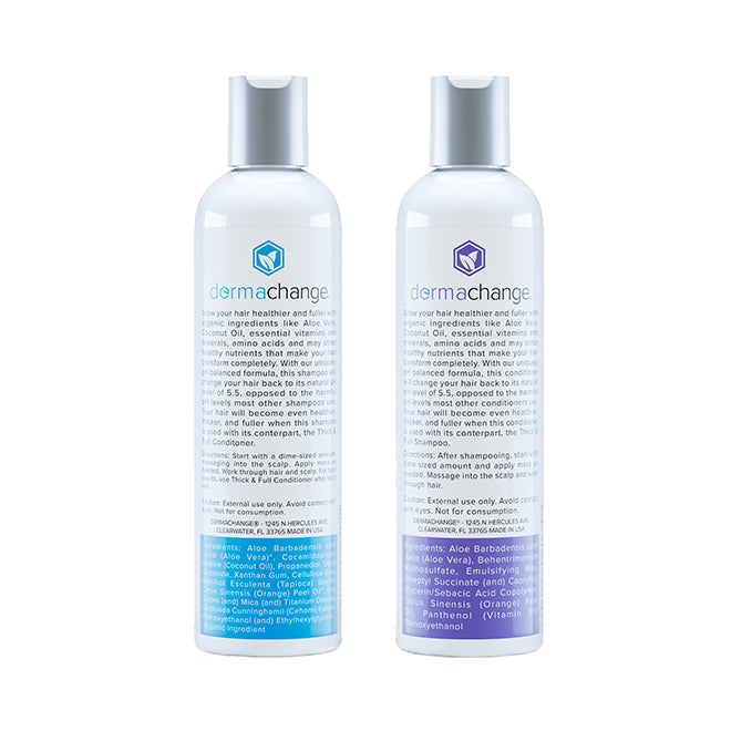 Thick & Full Shampoo & Conditioner Set | Skin Care Products | Derma Change